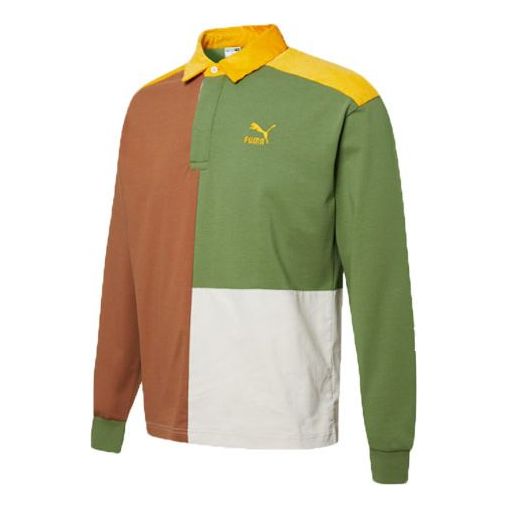 Поло тениска Puma Retro Color Block Polo Зелено | 534680-17