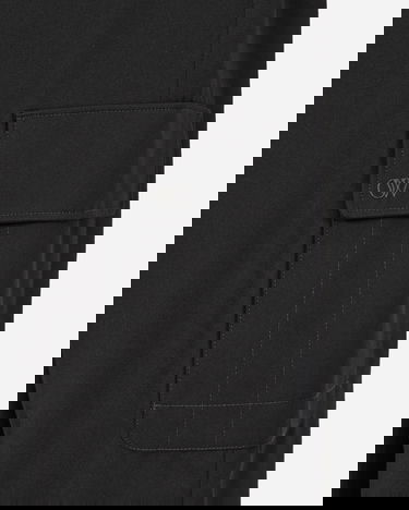Карго панталони Off-White Embroidered Wool Cargo Pants Black Черно | OMCF037F23FAB001 1010, 5