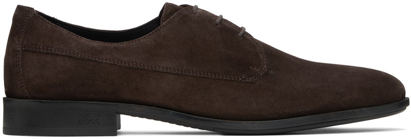 Кецове и обувки BOSS Suede Derbys Кафяво | 50516599, 0