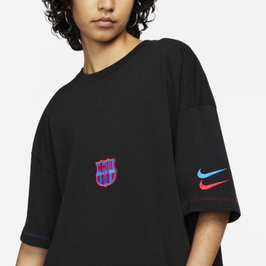 Тениска Nike F.C. Barcelona Collection Essentials Oversized Short-Sleeve Top Черно | DN3182-010, 1
