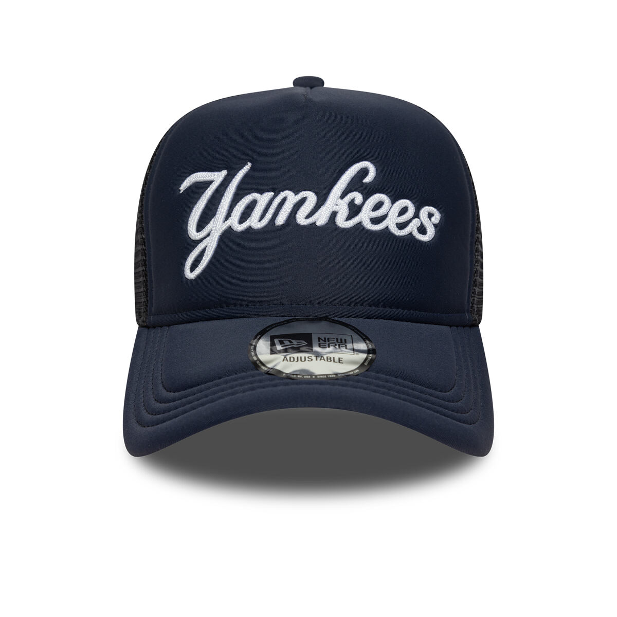 Шапка с козирка New Era MLB Foam Script 9FORTY Trucker NY Yankees Adjustable Тъмно синьо | 60691182, 1