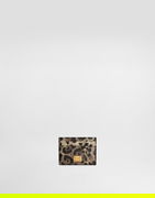 Dauphine Leopard Print Card Holder With Plate