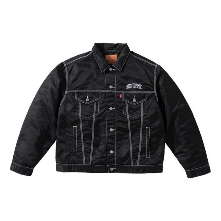 Яке Supreme Nylon Trucker Jacket Черно | SUP-FW19-838