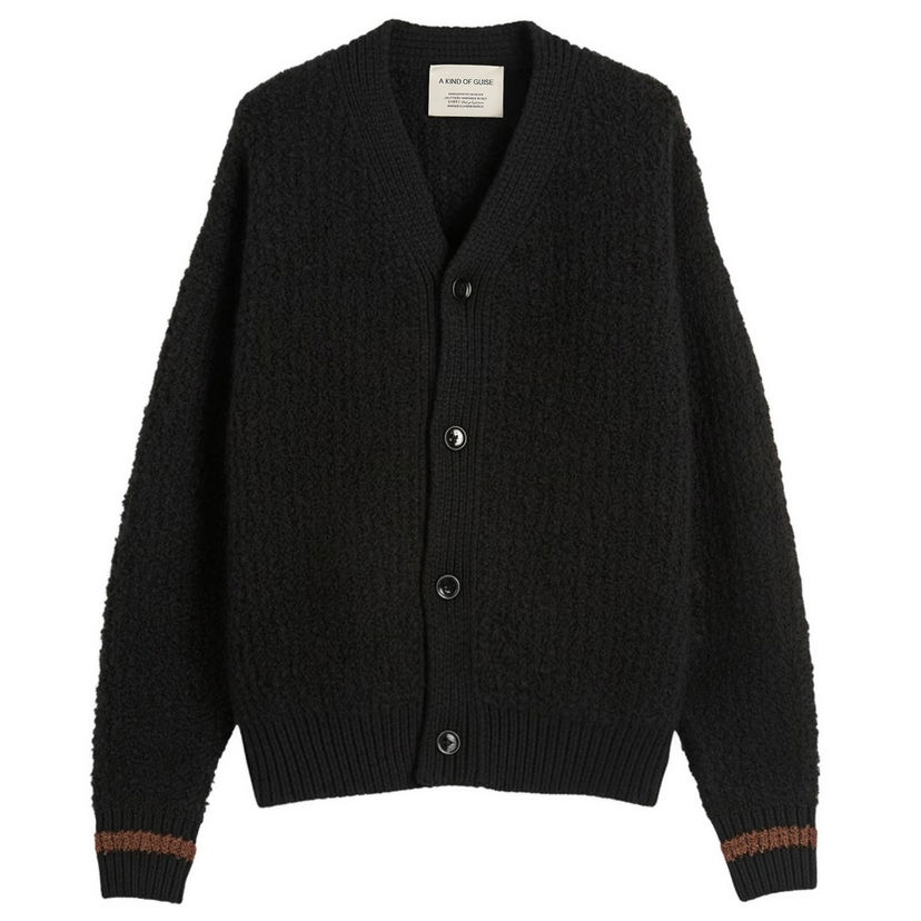 Пуловер A Kind of Guise Khuder Knit Cardigan, Size Small Черно | 574-10541-927