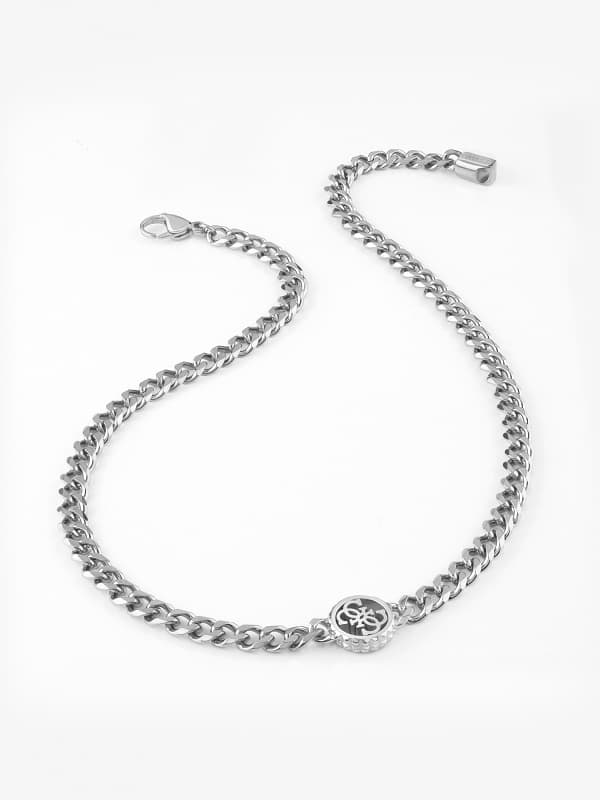 Колие GUESS "Log-In" Necklace Металик | JUMN02100JW, 0