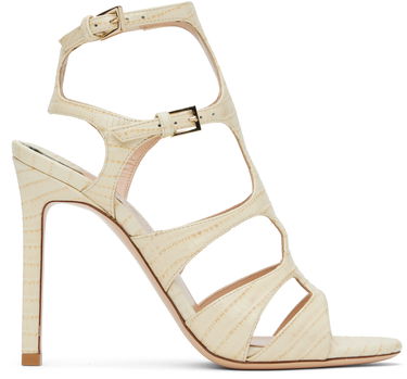 Аксесоари Tom Ford TOM FORD Lizard Paradis Heeled Sandals Бежово | W3613-LCL381P, 0