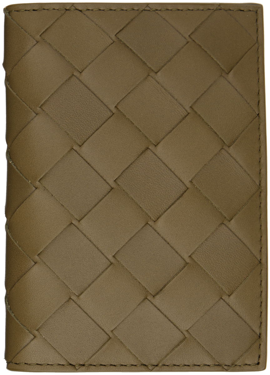 Портфейл Bottega Veneta Intrecciato Flap Card Holder Зелено | 749417 VCPQ4, 0