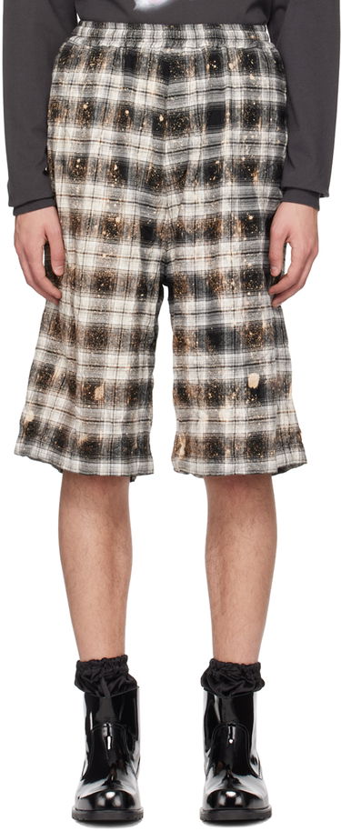 Къси панталони We11done We11done Crinkled Check Shorts Многоцветен | WD-PT1-23-254-U-BK, 0