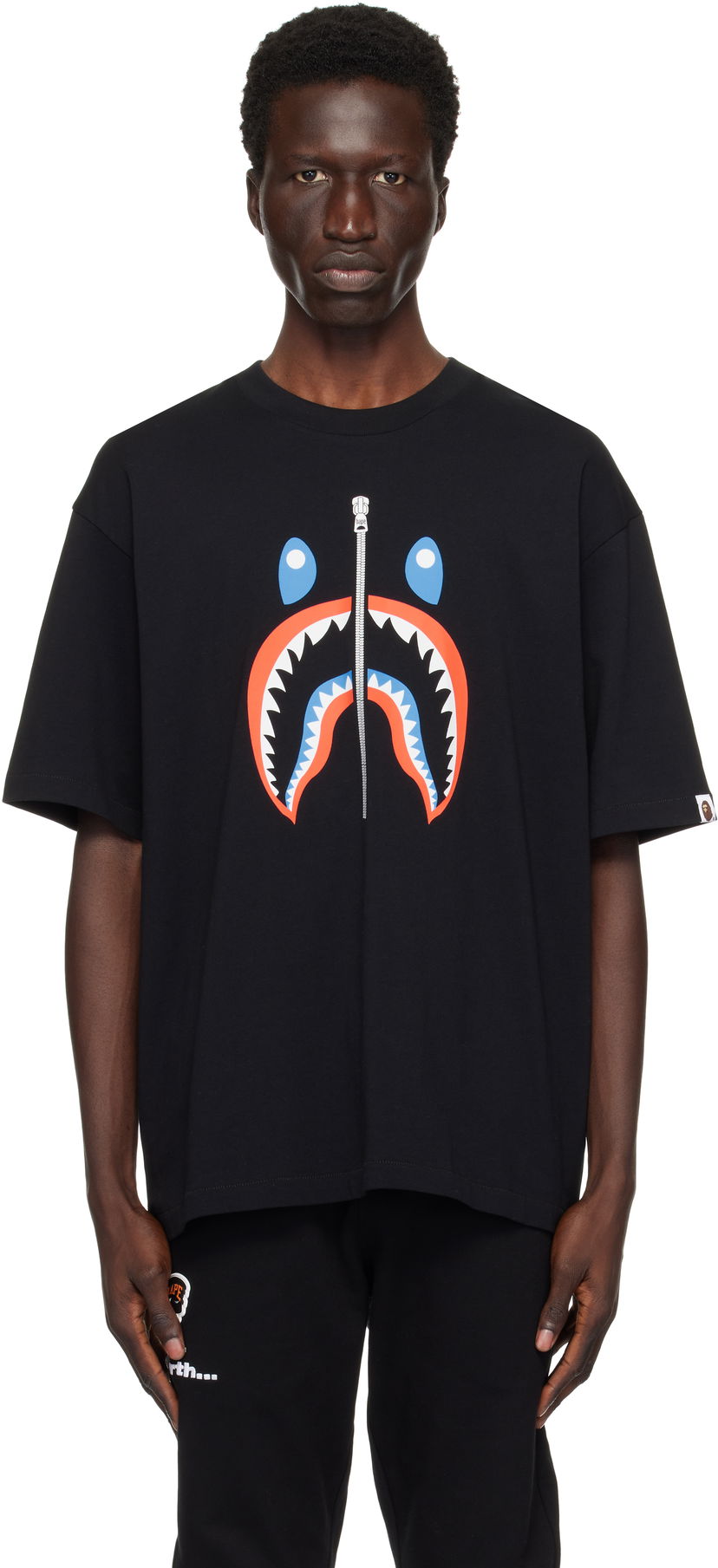 Тениска BAPE Shark Graphic T-Shirt Черно | 001TEK701309M