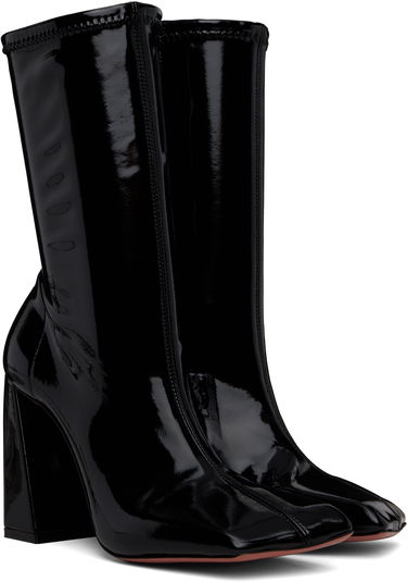 Облекло Amina Muaddi Amina Muaddi Marine Stretch Boots Черно | MARINE STRETCH BOOTIE 95 LATEX, 3