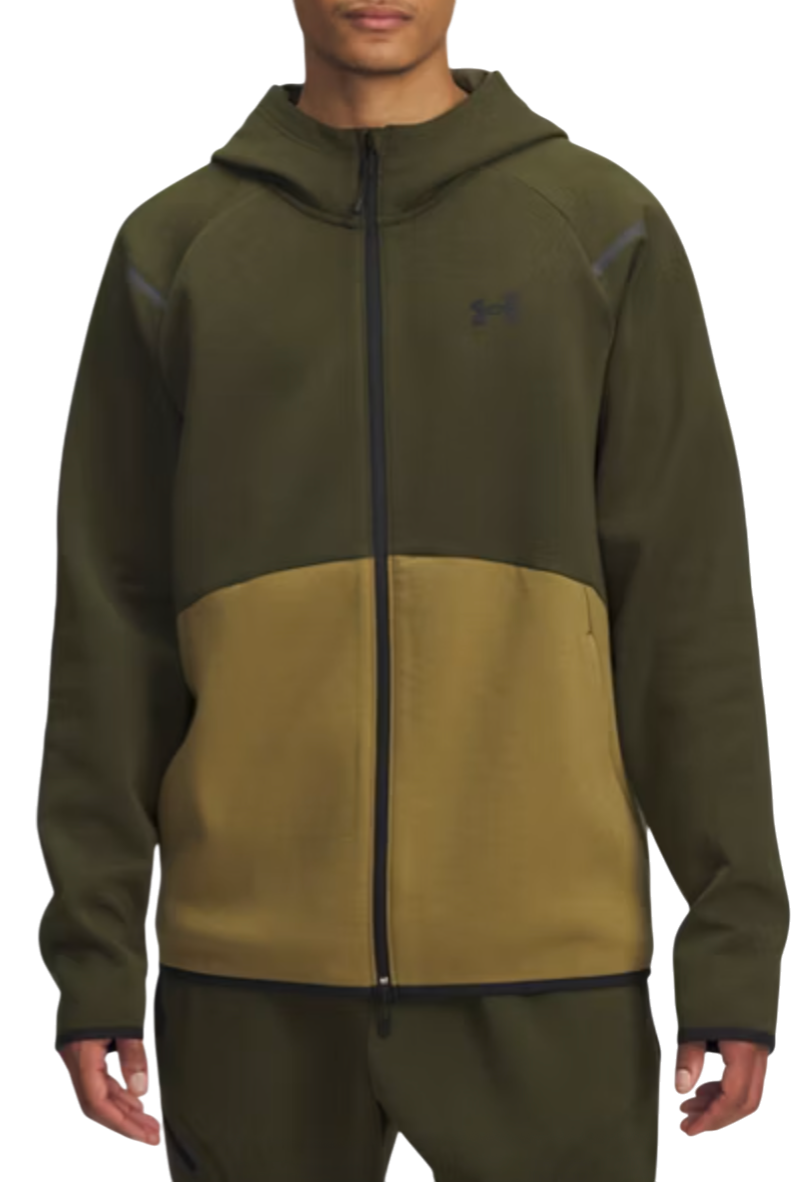Суитчър Under Armour Unstoppable Fleece Full-Zip Hoodie Зелено | 1389352-308