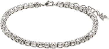 Гривна Amina Muaddi Muaddi Silver Tennis Chain Anklet Металик | TENNIS ANKLET, 0
