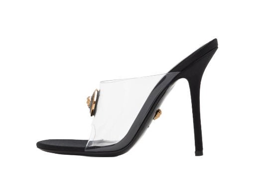 Кецове и обувки Versace Transparent Vagabond Heeled Sandals Черно | 1012468_1A08652