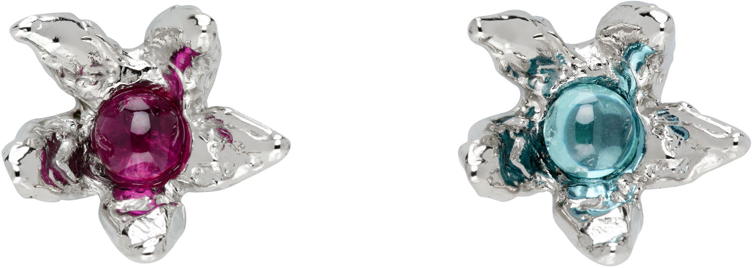 Обеци Chopova Lowena Chopova Lowena Claw Flower Stud Earrings Металик | 6573, 0