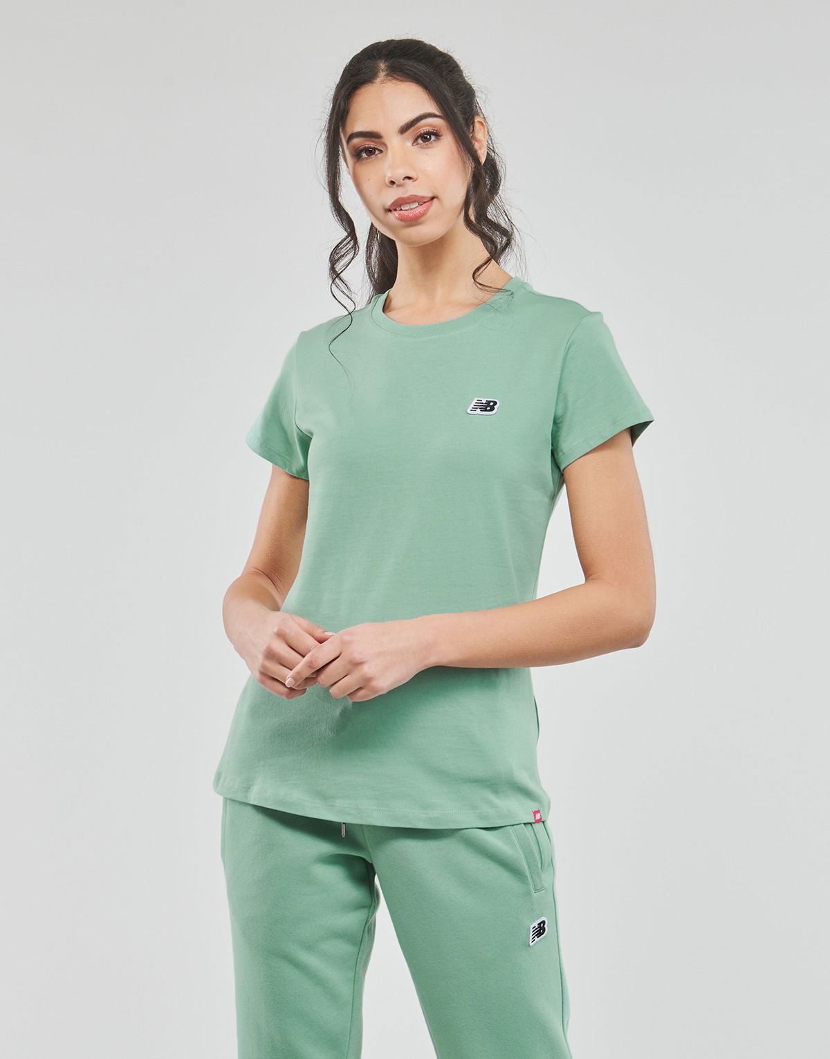 Тениска New Balance Small Logo Тюркоазено | WT23600-SAE, 1