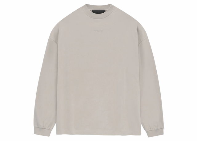 Essentials LS Tee Silver Cloud