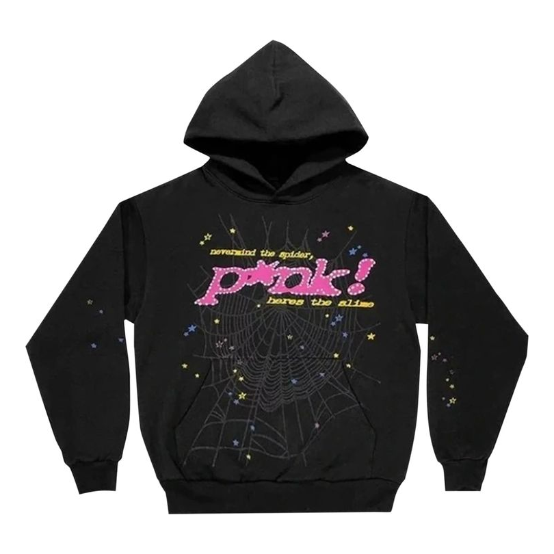 Суитчър Sp5der Sp5der P*nk Graphic Print Hoodie Черно | 2406-1FW210106PH-BLAC, 0