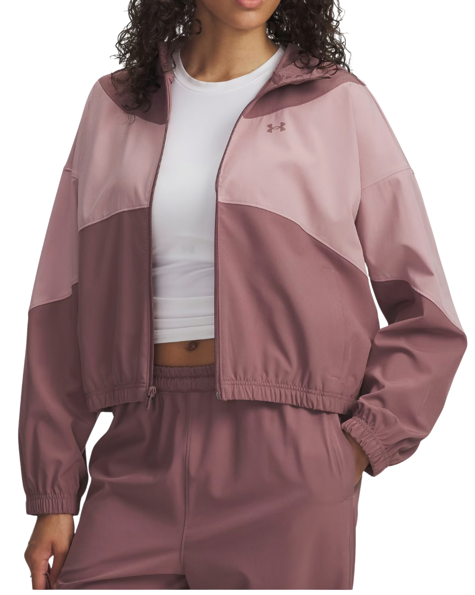 Ветровка Under Armour Rival Woven Color-Block Full-Zip Hooded Jacket Розово | 6004849-651, 0