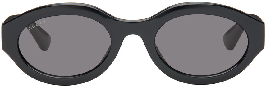 Слънчеви очила Gucci Black Oval Sunglasses Черно | GG1579S-001, 0