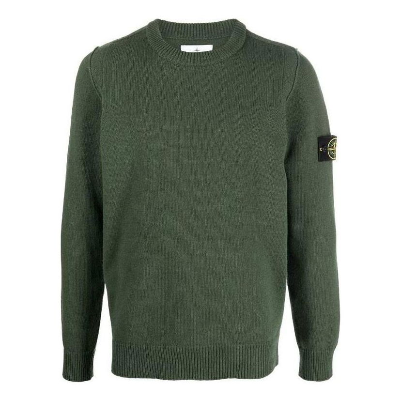 Пуловер Stone Island Stone Island Classic Badge Sweater Зелено | 7715508A3-V0058