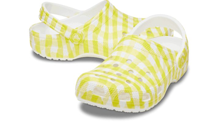Кецове и обувки Crocs Classic Gingham Clogs Жълто | 211006-78R, 1