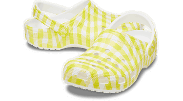 Кецове и обувки Crocs Classic Gingham Clogs Жълто | 211006-78R, 1