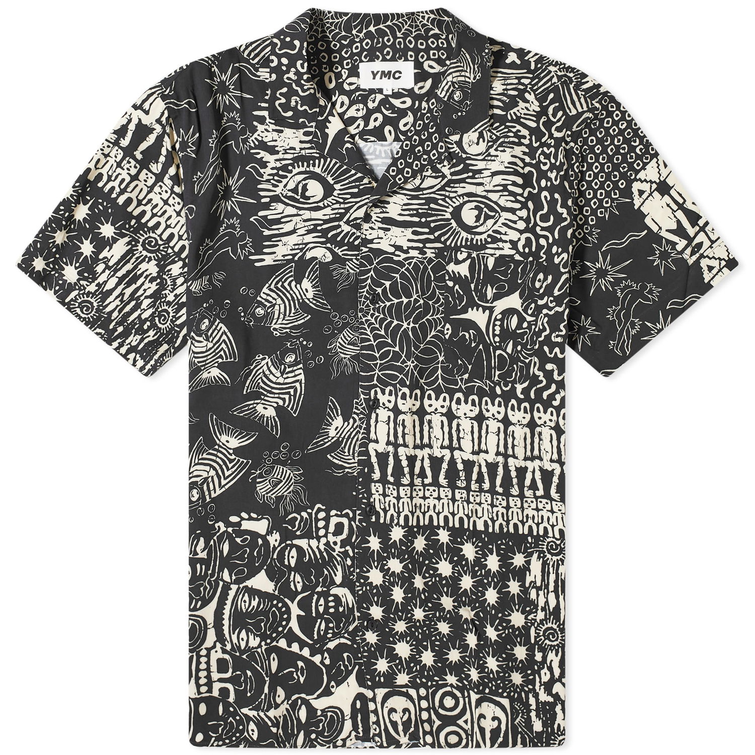 Риза YMC Malick Vacation Shirt Черно | P2WAB-01, 0