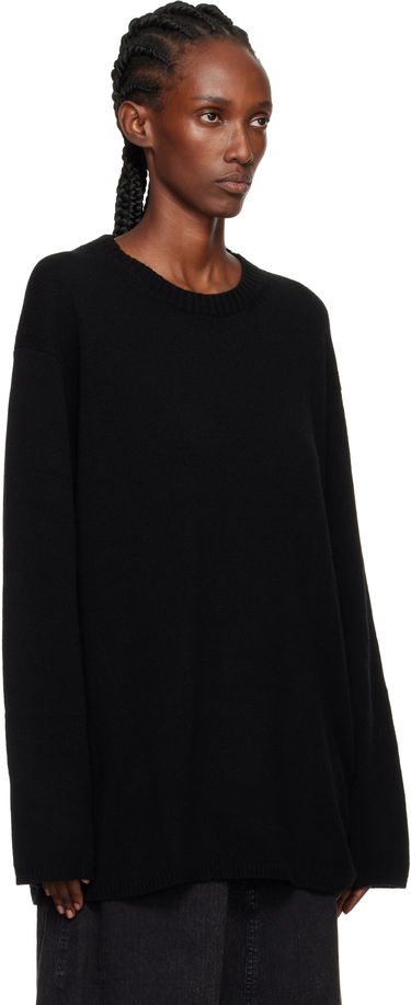Пуловер Yohji Yamamoto YOHJI YAMAMOTO String Round Neck Sweater Черно | HL-K04-184, 1