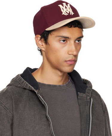 Шапка с козирка AMIRI AMIRI Two Tone Canvas Cap Бургунди | AMHACP1068, 1