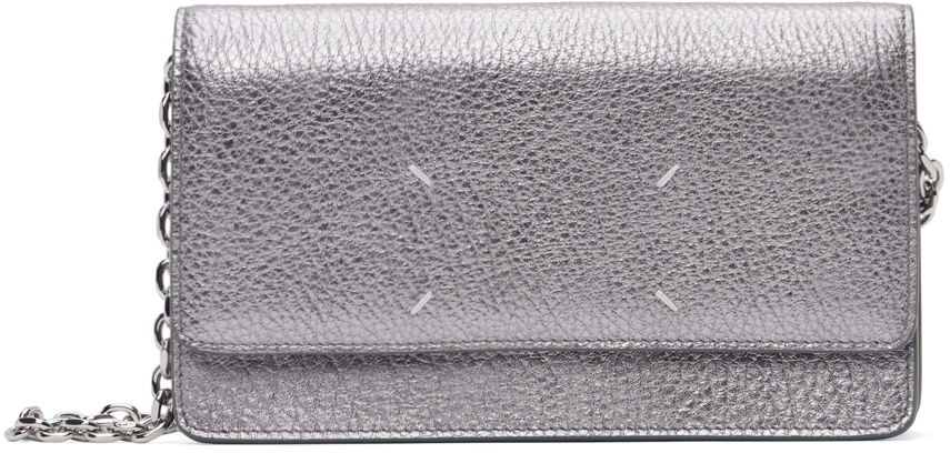 Колие Maison Margiela Silver Four Stitches Chain Wallet Сиво | SA3UI0008 P6749, 0