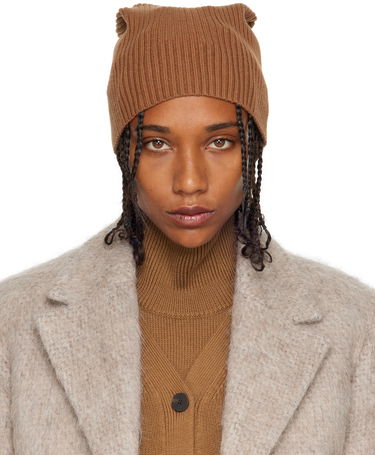 Шапка Studio Nicholson Studio Nicholson Ribbed Beanie Кафяво | RUGO SNW - 1057, 0