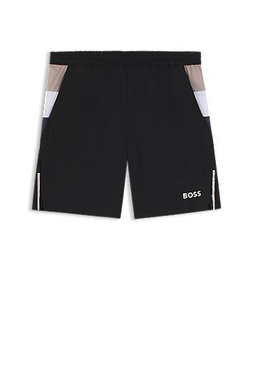 Къси панталони BOSS Stretch Tennis Shorts with Moisture Management Черно | 50541370, 0