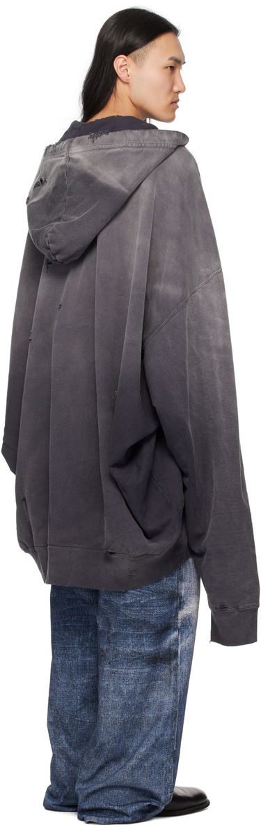 Суитчър Maison MIHARA YASUHIRO Maison MIHARA YASUHIRO Sun Faded Distressed Zip Hoodie Сиво | A14PK531, 2