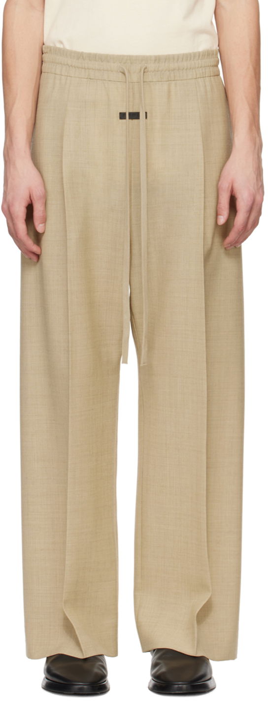 Панталони Fear of God Beige Wide-Leg Trousers Бежово | FG840-400WCA