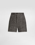 Dolce & Gabbana Chevron Wool Blend Shorts