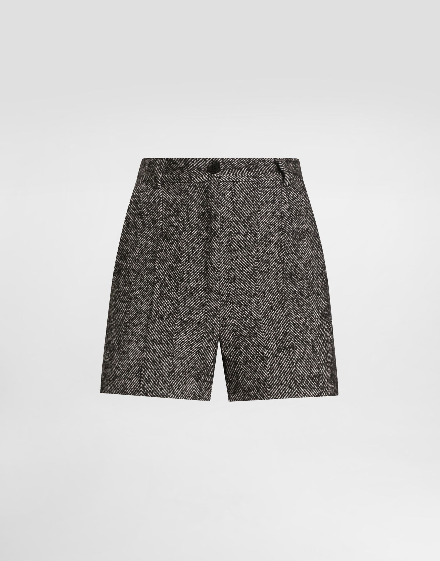 Къси панталони Dolce & Gabbana Dolce & Gabbana Chevron Wool Blend Shorts Сиво | FTDDYTFCZAGS8030, 0