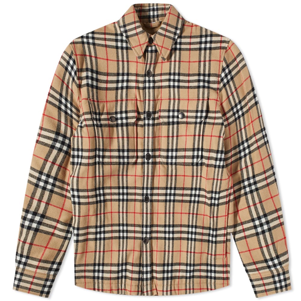 Яке Burberry Calmore Fleece Lined Shirt Jacket Бежово | 8043839-A7028, 0