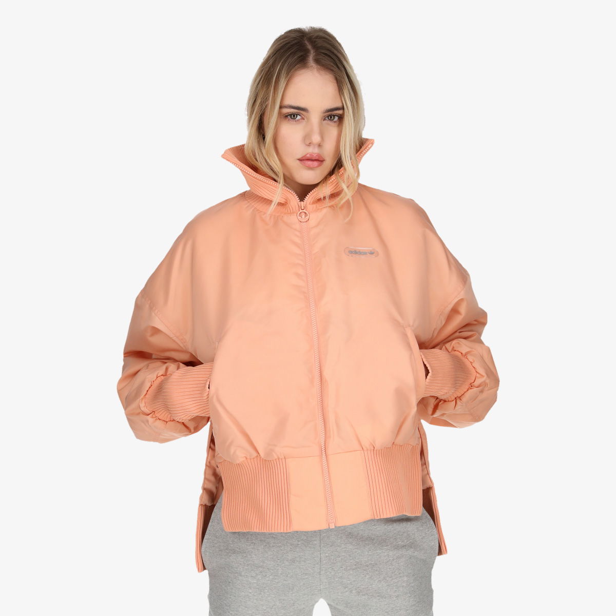 Яке бомбър adidas Originals RIB BOMBER Бежово | GU1769, 0