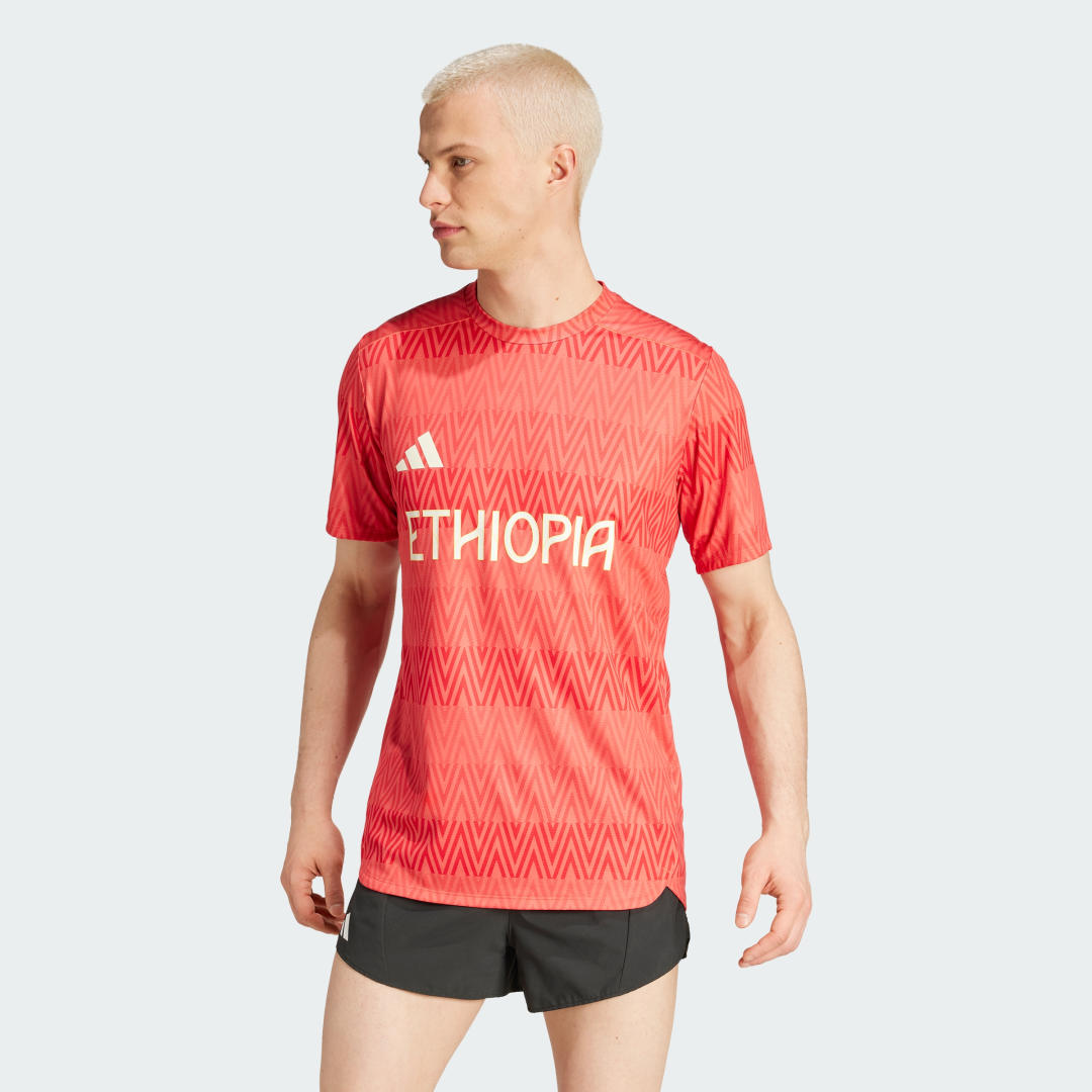 Фланелка adidas Performance Team Ethiopia HEAT.RDY Training Червено | IW3916, 0