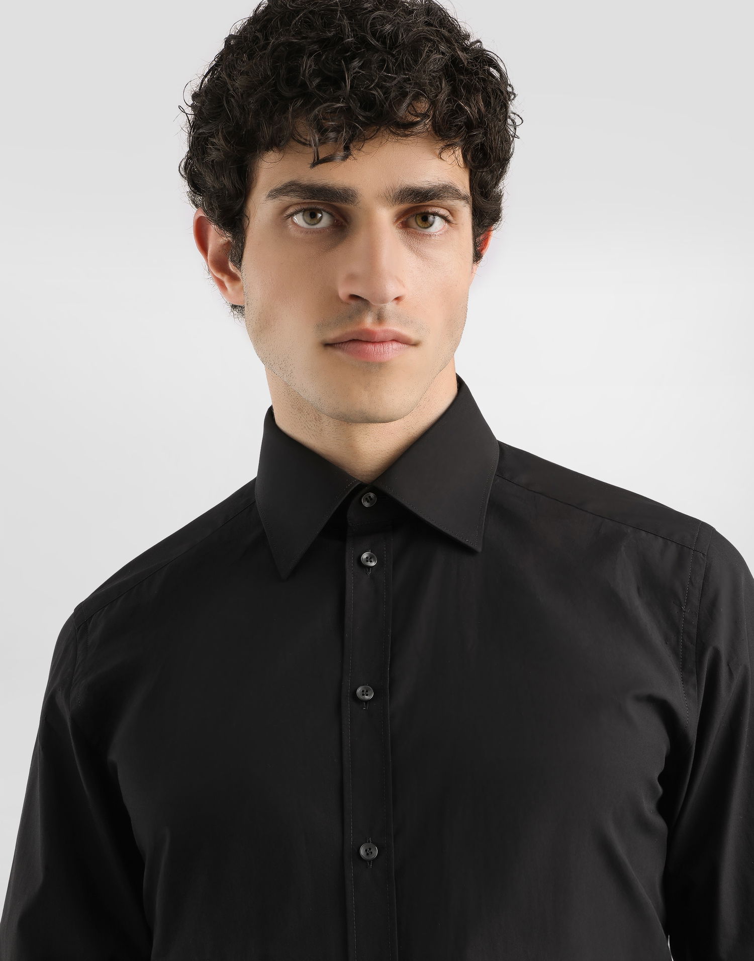 Риза Dolce & Gabbana Supima Cotton Martini Shirt 39 Черно | G5MM4TFU5T9N0000, 1