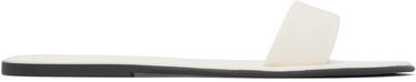 Pокля The Row The Row Leather Beach Slides Бяло | F1386-SPN60, 0