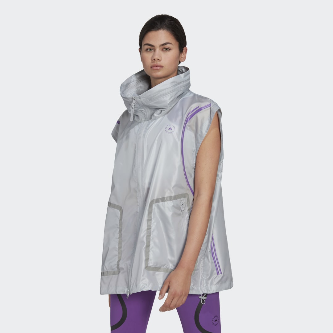 Жилетка adidas Originals Stella McCartney x TruePace Running Gilet Сиво | HG6853, 0