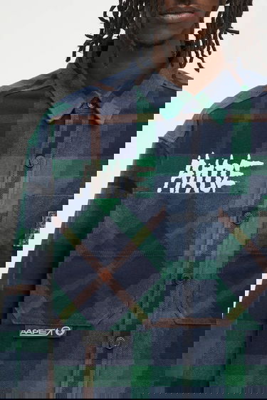 Риза AAPE by A Bathing Ape Main Long Sleeve Regular Fit Classic Collar Flannel Plaid Shirt Многоцветен | AAPSTM8504XXN, 3