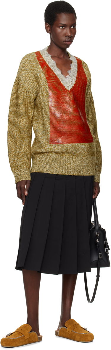 Кецове и обувки JW Anderson Biker Suede Slip-On Loafers Кафяво | LF0071-LA0240, 4