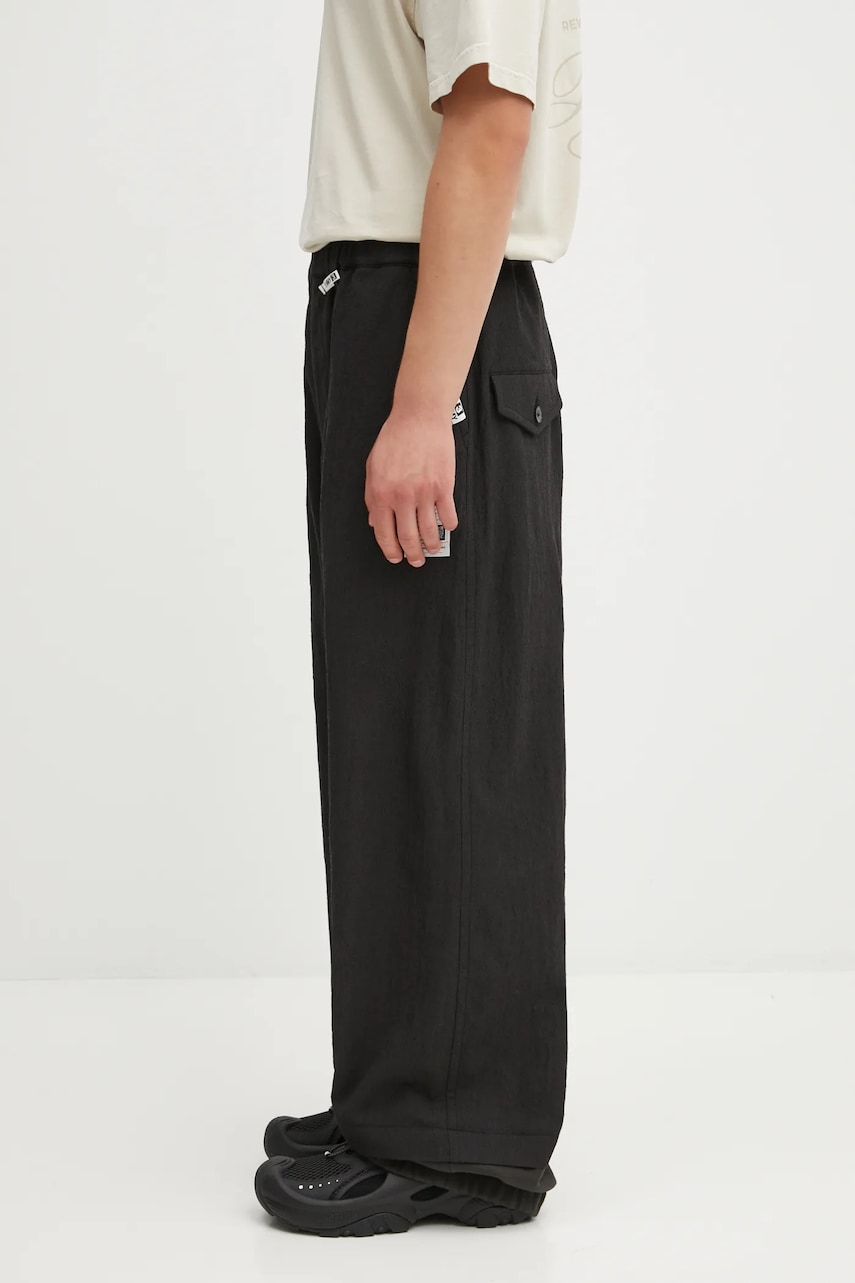 Панталони Maison MIHARA YASUHIRO Maison MIHARA YASUHIRO SLEEVE LAYERED Wool Pants Черно | J15PT132, 1