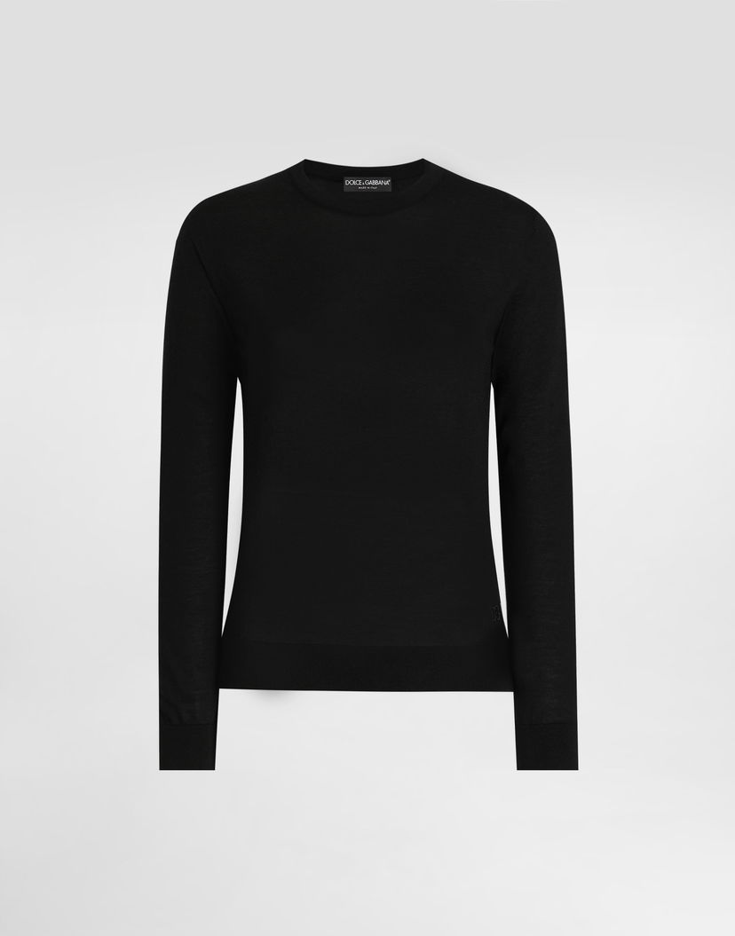 Пуловер Dolce & Gabbana Dolce & Gabbana Cashmere Pullover Черно | FXXAGZJBW0PN0000