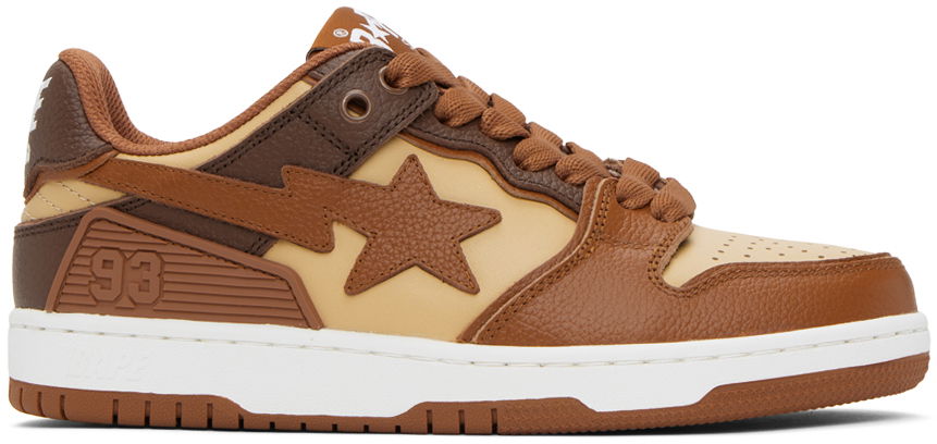 Кецове и обувки BAPE Sk8 Sta #5 "Brown" Кафяво | 001FWJ801059I, 0