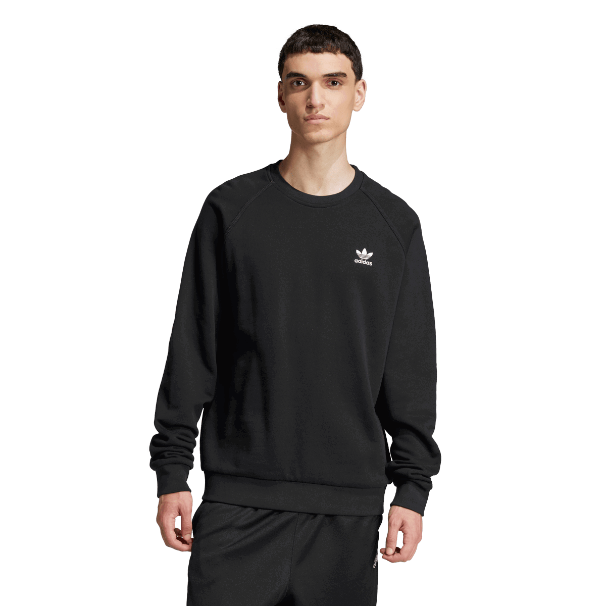Суитчър adidas Originals Crew Sweatshirt ESS Черно | JD2412, 0