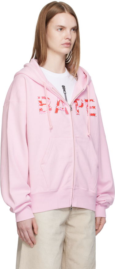 Суитчър BAPE ABC Camo Crystal Logo Wide Hoodie Черно | 001ZPL302005L, 4