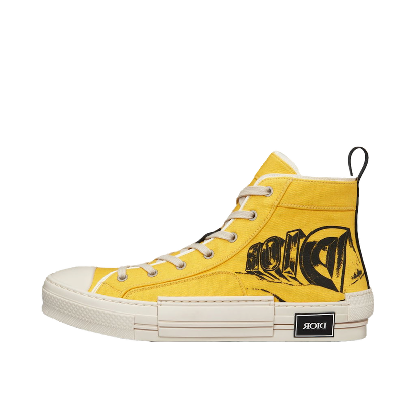 Кецове и обувки Dior B23 High Top Astero Жълто | 3SH126ZYE_H210
